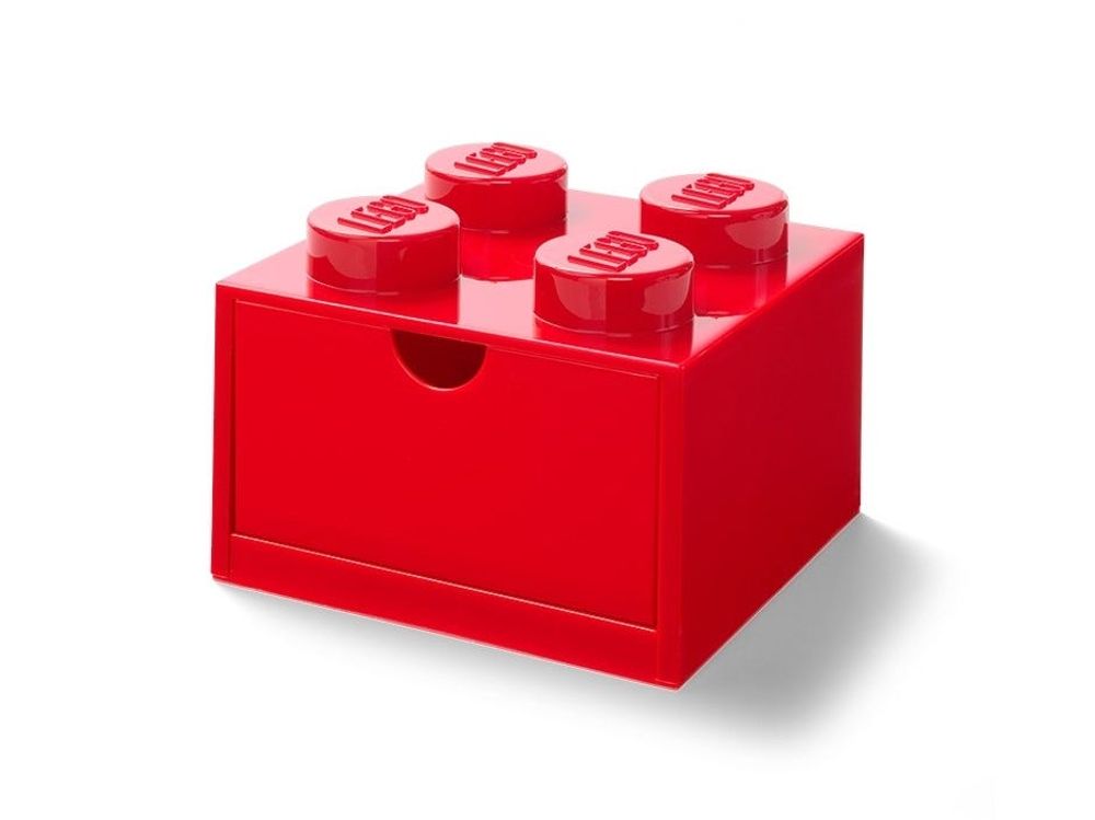 LEGO 4-Stud Red Desk Drawer