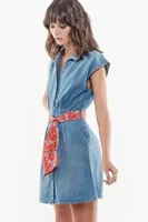 Robe en jeans Portman bleue
