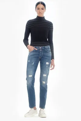 Yuma 200/43 boyfit jeans destroy bleu N°2