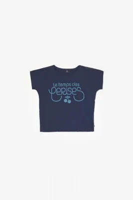 T-shirt Musgi avec logo bleu