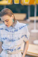 Combi-short Hellas tie and dye bleu