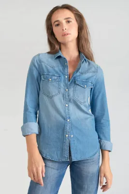 Chemise en jeans Juanita bleu clair
