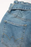 Jupe Vilar taille haute en jeans bleu clair