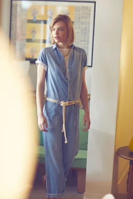 Combinaison pantalon Wagga en jeans bleu clair