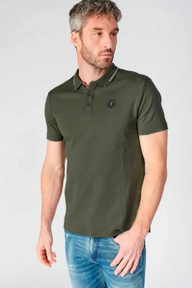Polo Aron vert kaki