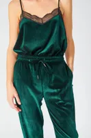 Pantalon Ashton en velours vert sapin