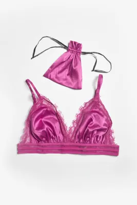 Soutien-gorge triangle Aurore fuchsia