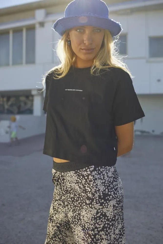 T-shirt Vinagi noir