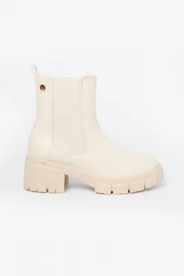 Bottines April crème
