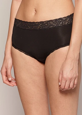 Lace Trim High Waist Panty (3 for 36$)