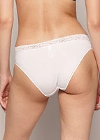 Culotte bikini bande dentelle (3 pour 36$)