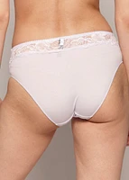 Culotte échancrée dentelle 2 tons (3 pour 36$)