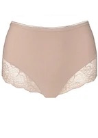 Culotte Haute Coupe Laser et dentelle (3 pour 36$)