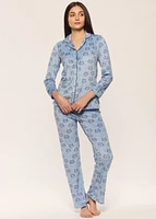 Pyjama Set with Cats Crystal Velvet