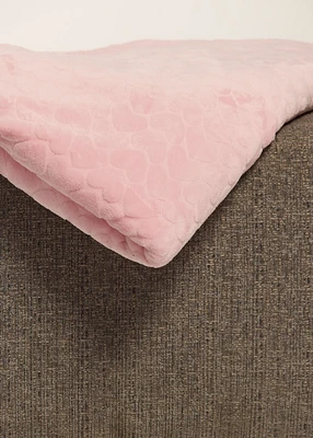 Couverture embossé avec coeurs