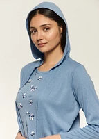 Ensemble pyjama trois pièce avec fleurs