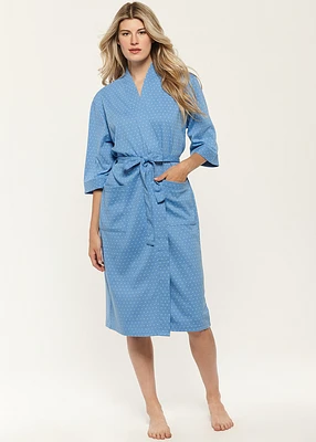 Robe with polka dots