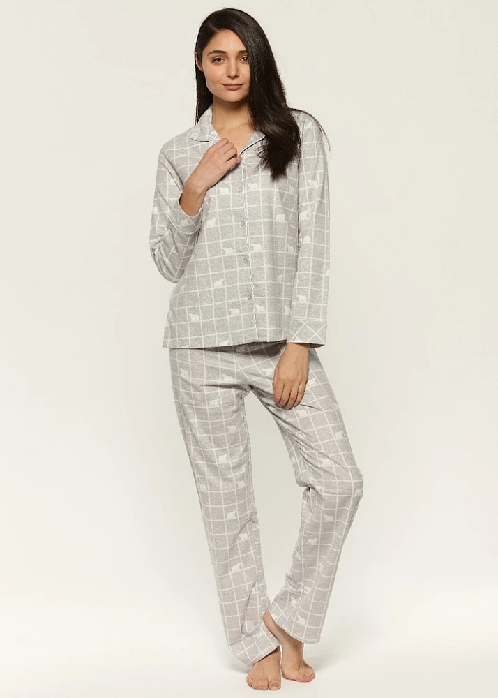 Pyjama set with Polar Bears Flannel