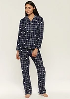 Ensemble pyjama avec ours polaires en flanelle