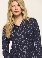 Pyjama Set with Christmas Trees