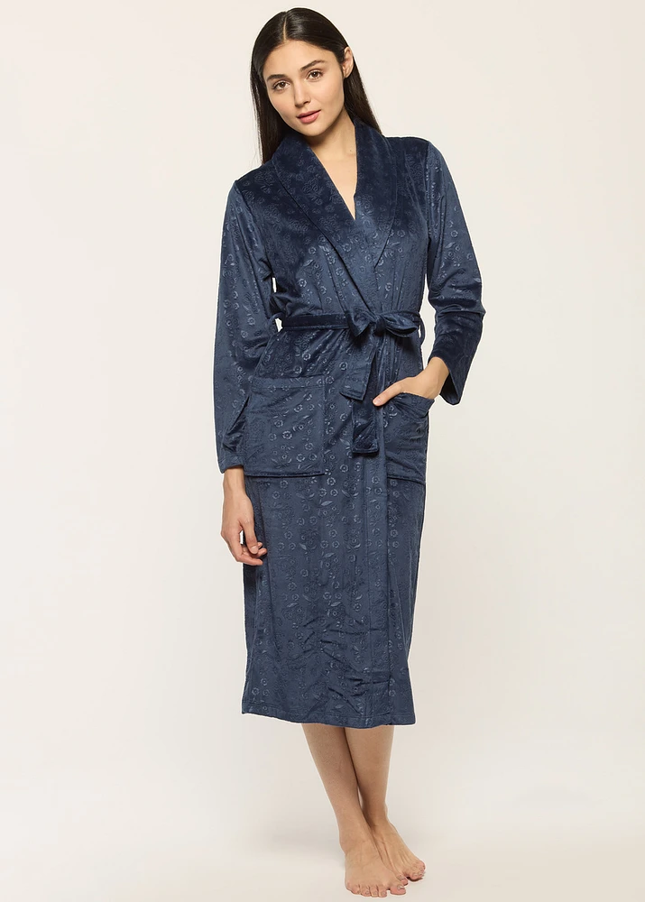 Robe de chambre embossé