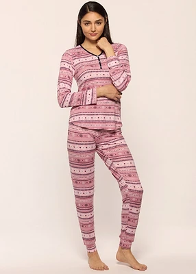Ensemble pyjama avec flocons