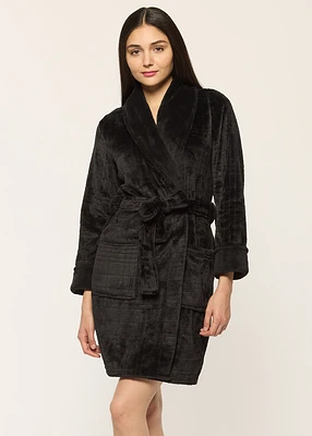 Short Robe Flannel Fleece