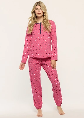 Pyjama Set with Snowflakes