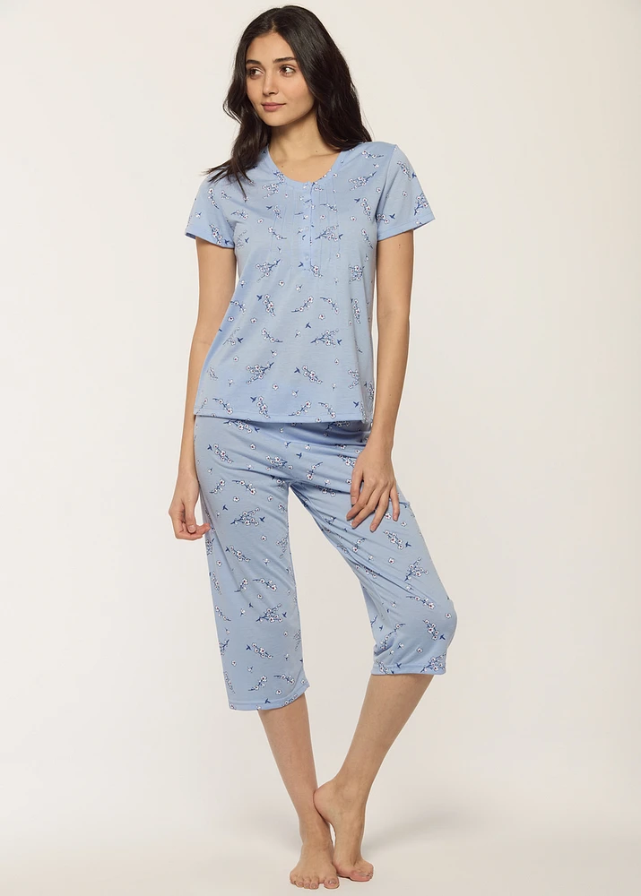 Ensemble pyjama avec fleurs