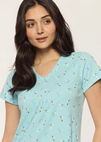 Short Nightgown with birds