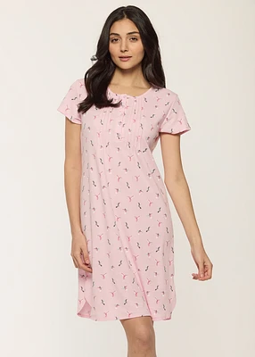Short Nightgown with birds
