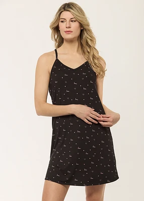 Short Nightgown with hearts Valentines Day