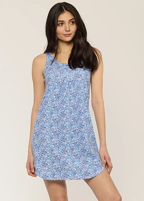 Short Sleeveless Nightgown with flowers