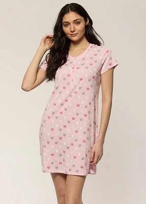 Short Nightgown with cats Nala