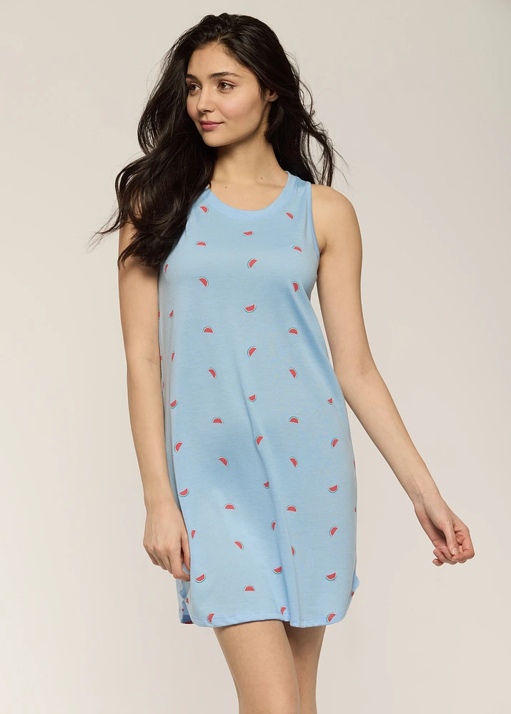 Short Nightgown sleeveless Melon