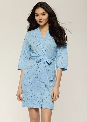 Robe de chambre à pois