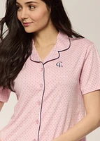 Polka Dot Pyjama Set Céleste