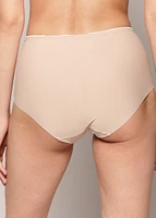 Culotte Haute Coupe Laser et dentelle (3 pour 36$)