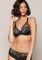 Soutien-gorge plongeant Midnight Rose