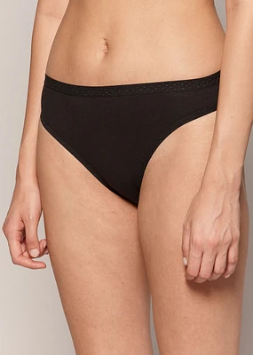 Culotte échancrée élastique à pois (3 pour 24$)