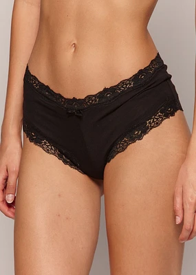 Culotte garçonne avec dentelle (3 pour 24$)