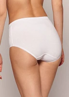 Culotte taille haute en coton organique (3 pour 24$)