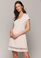 Nuisette T-shirt avec insertion mesh