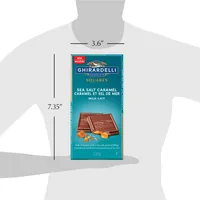 GHIRARDELLI Milk Chocolate Caramel Sea Salt Bar, 138g
