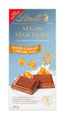 Lindt Vegan Salted Caramel Chocolate Bar, 100g