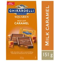 GHIRARDELLI Caramel Milk Chocolate Squares Bag, 151g