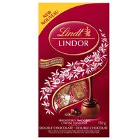 Lindt LINDOR Double Chocolate Truffles Bag, 150g