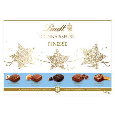 Lindt CONNAISSEURS FINESSE Assorted Chocolates Box 397g