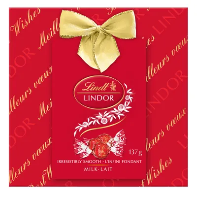 Lindt LINDOR Milk Chocolate Truffles Gift Box