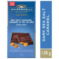 GHIRARDELLI Dark Chocolate Caramel Sea Salt Bar, 138g